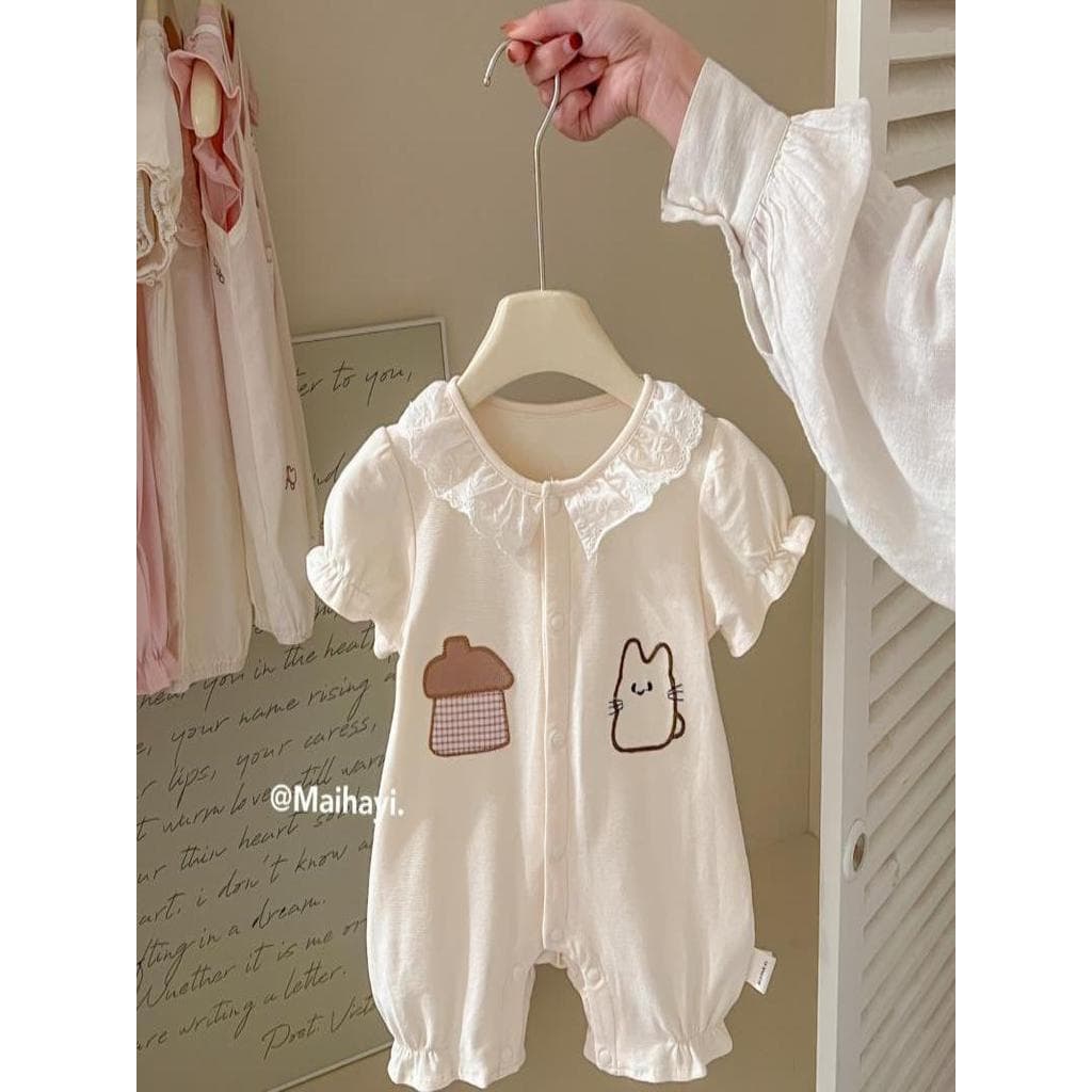 Bebê bebê roupas de verão estilo fino macacão de bebê recém-nascido roupas de bebê menina macacão de verão185113