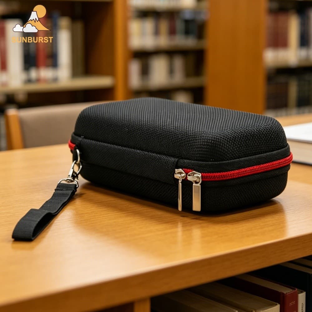 [Sunburst1 . br] Para Zoom H4essencial Bolsa De Microfone Leve EVA Portátil