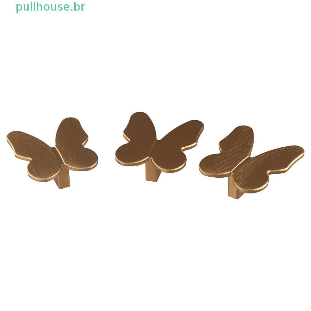 Puxadores De Porta Em Forma De Borboleta PULLHOUSE , Gaveta De Armário , Liga De Zinco