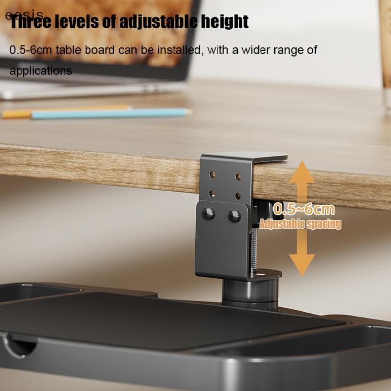 eesis Organizador De Mesa Rotativo Multifuncional , Armazenamento De Altura Ajustável , Ra Para Mouse Pad , Material De
