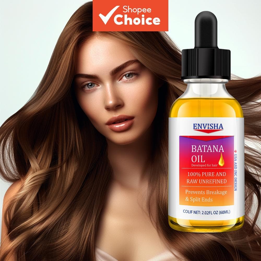 Capilar 100% Óleo de Batana, Óleo Natural Cru Não Refinado, Tratamento Capilar Hidratante e Nutritivo para Cabelos