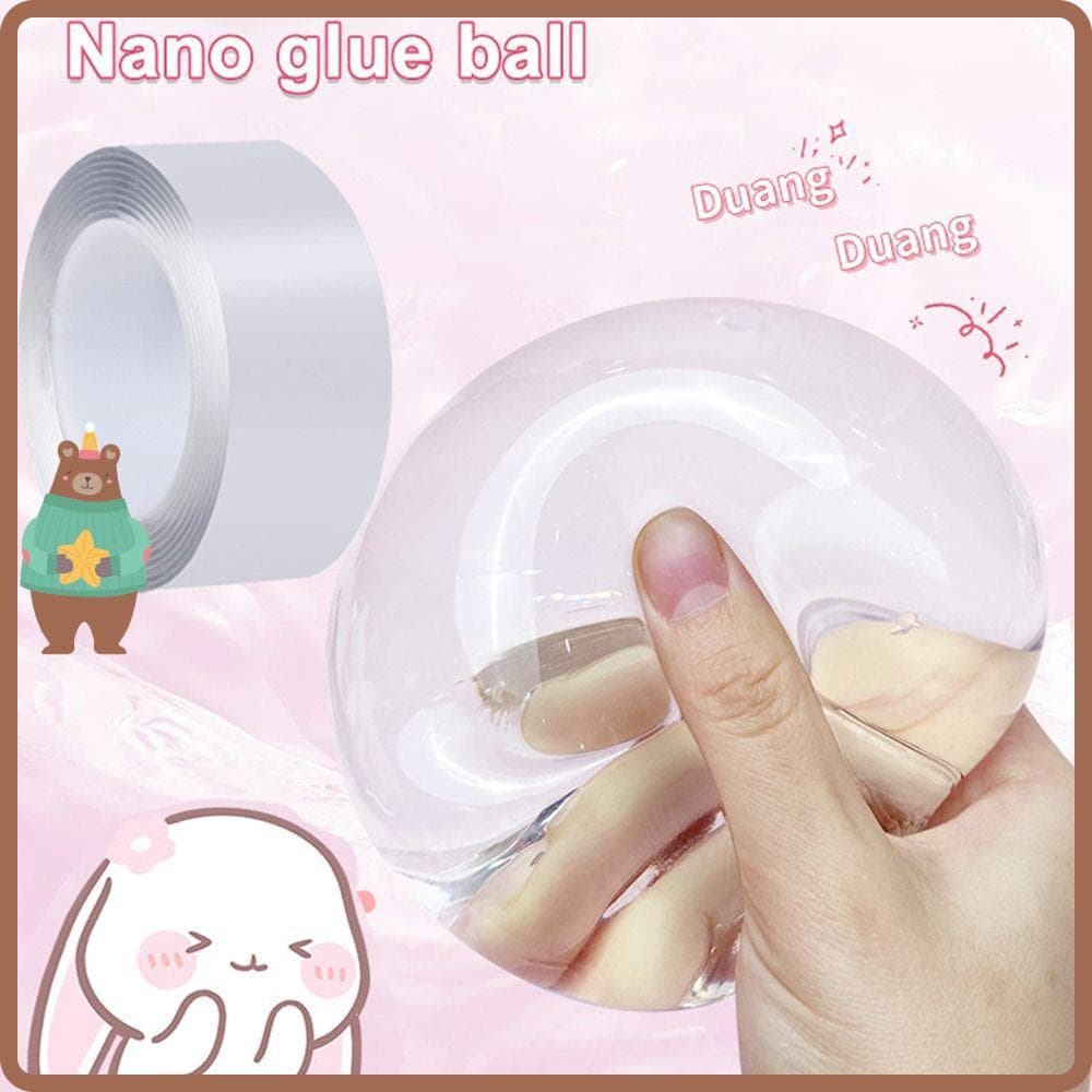 1 Metro Fita Bolha Bola Pegajosa Glitter DIY Artesanato Dupla Face