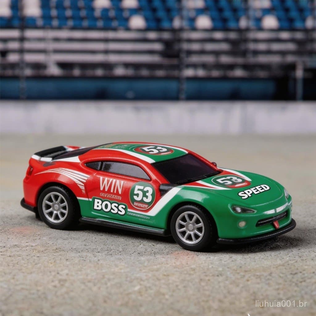 Kit 4 Carrinhos de Corrida Brinquedo Presente Educativo para Crianças de 3 a 10 Anos
