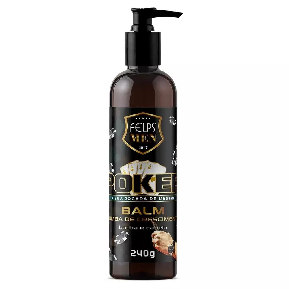 Balm Cabelo E Barba Poker 240g - Felps Men | Hidratação E Fortalecimento