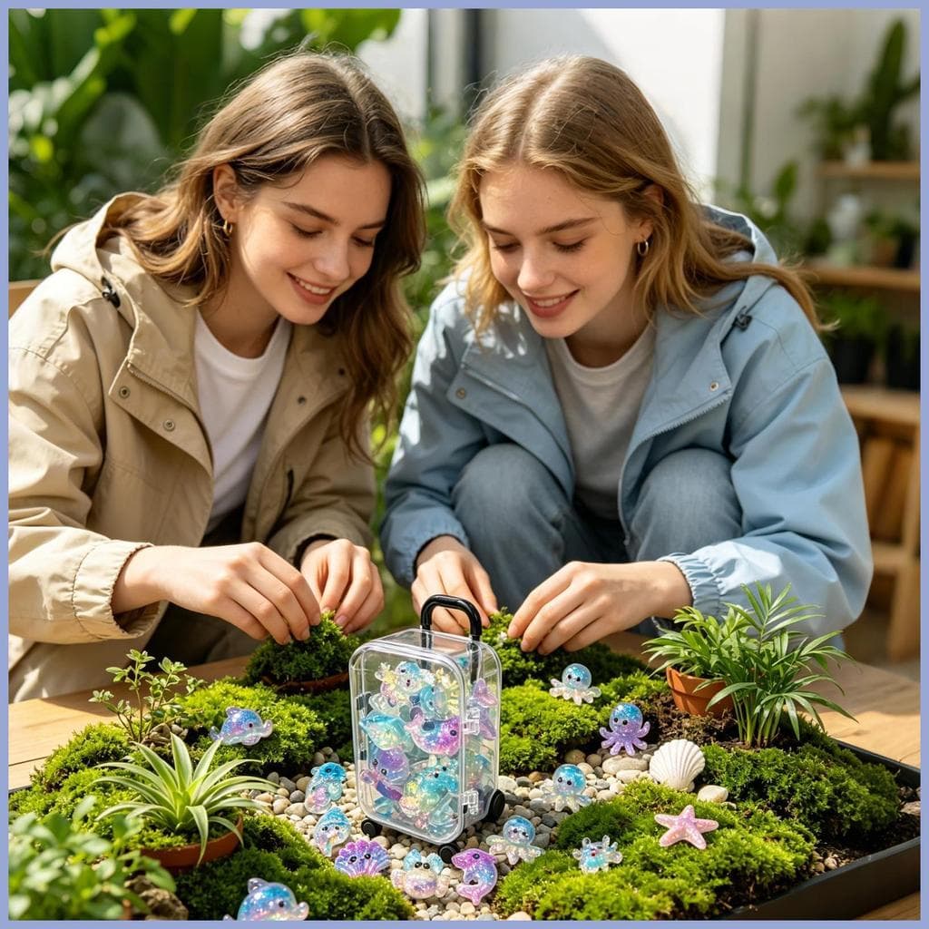 Mini Figuras De Animais Decorativas Pequena Escultura Decoração De Aquário Estatueta Em Miniatura Marinha Para Tanques D