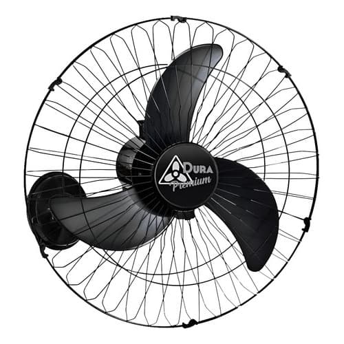 Ventilador Parede 60 Cm Turbo 200w Potente Forte Oscilante 6 60 Cm Preto