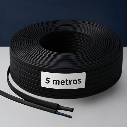 Espaguete Termo Retrátil 2mm 5 Metros isolante elétrico com retração 2:1 Proteção De Emendas Preto