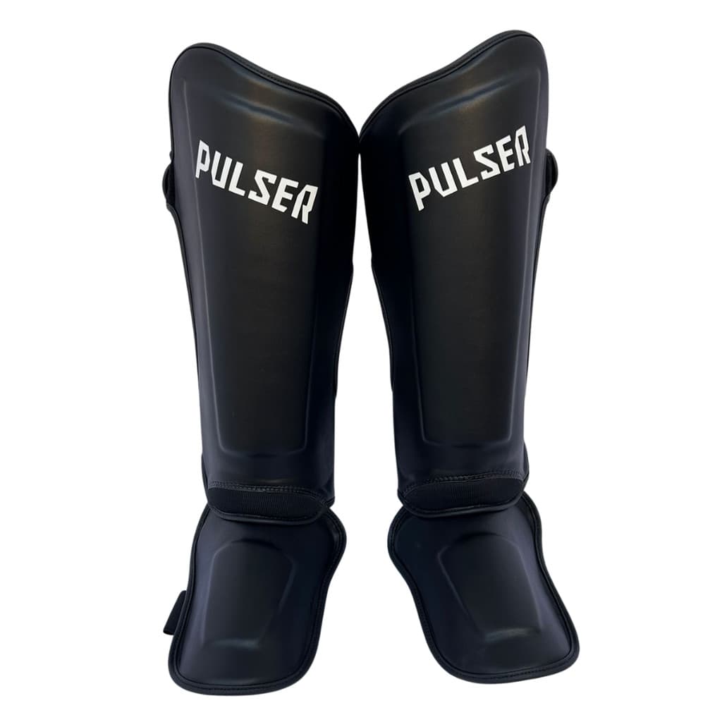 Caneleira Preta Elite Pulser Muay Thai Kickboxing MMA