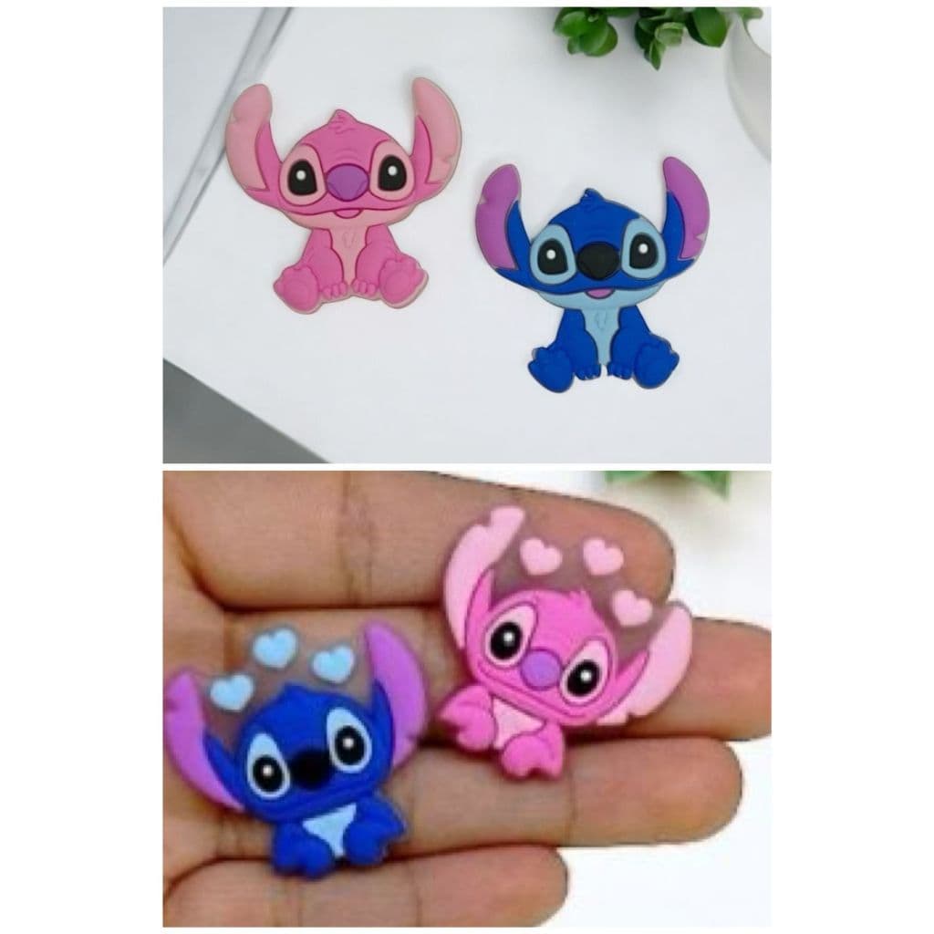 Kit 10/20 Aplique emborrachado Stitch ou Angel Pronta Entrega