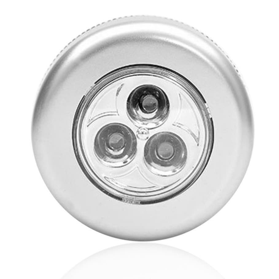 KIT 3 LED Adesiva Sem Fio com Pilhas de Segurança - Iluminação Portátil para Qualquer Ocasião