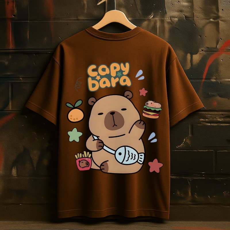 Camiseta Capivara Capybara Academia Treino Unissex Streetwear Promoção Envio Imediato