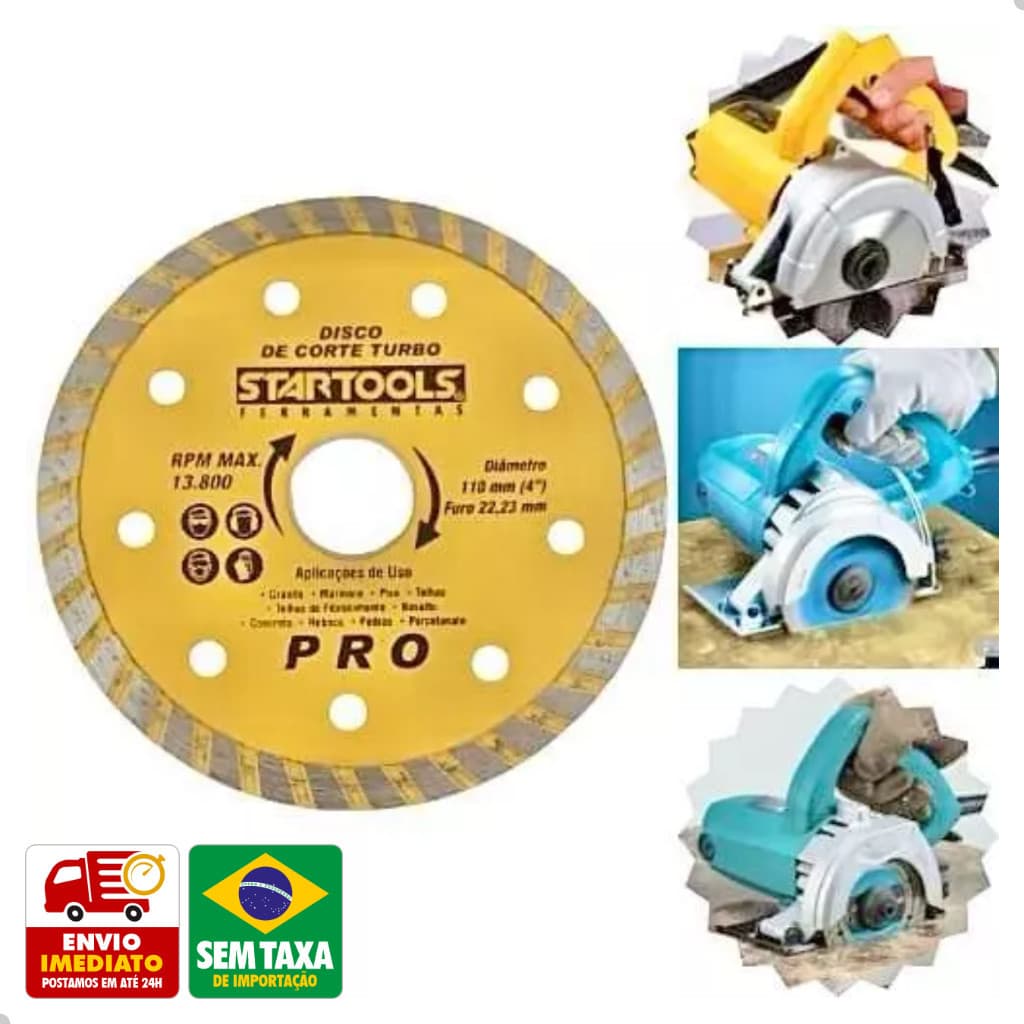 Disco de Serra Circular Diamantado 4'' Polegadas Startools AR0457