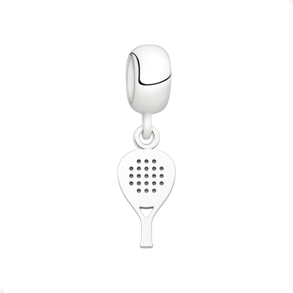 Berloque Pingente Prata 925 Raquete De Tênis Design Elegante
