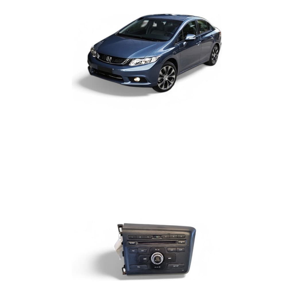 Rádio Som Cd Original Honda Civic 2.0 Flex 2014/15