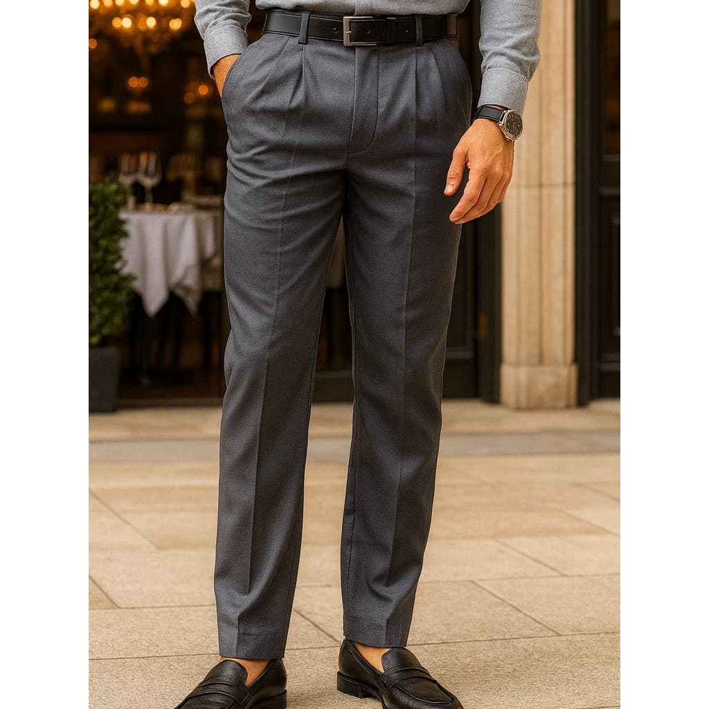 Calça Social Masculina Oxfordine Tradicional Reta Esporte Fino Reta