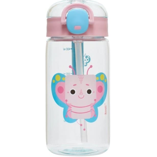 Garrafa Tritan com Canudo Kouii - 460 ml - Borboleta Pipa