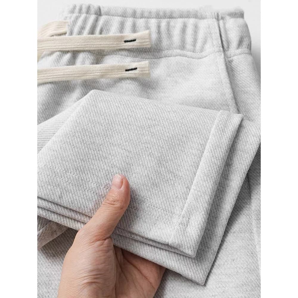 Novo All-Match calças retas casuais Sweatpants masculino primavera verão pesado simples solto perna larga Drape esportes