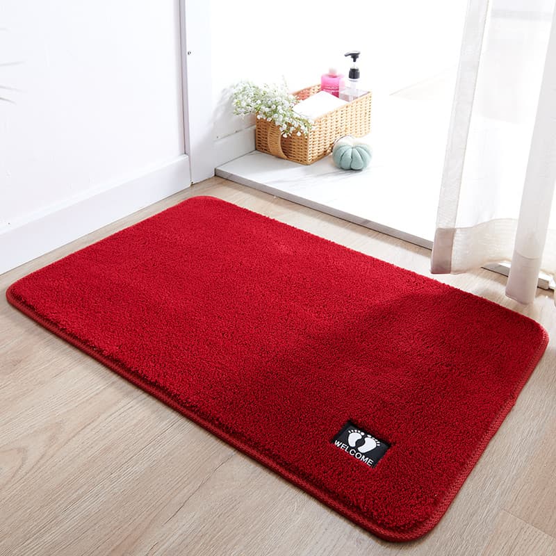 Porta do banheiro antiderrapante tapete longo algodão veludo absorvente tapete de toalete antiderrapante tapete de porta