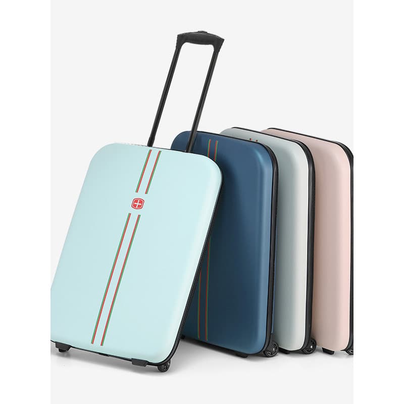Novo estilo dobrável carrinho caso 67cm 80cm mala de viagem de negócios leve mala dobrável