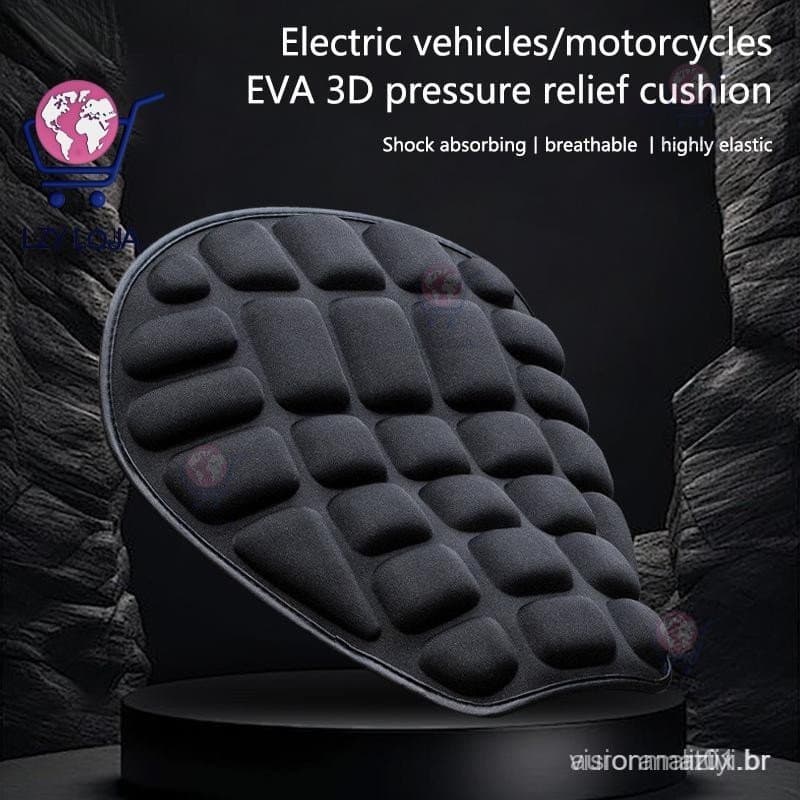 【LIZIYI】Almofada De Assento Universal Para Motocicleta , Antiderrapante , Elétrica , Respirável , Confortável , Acessóri