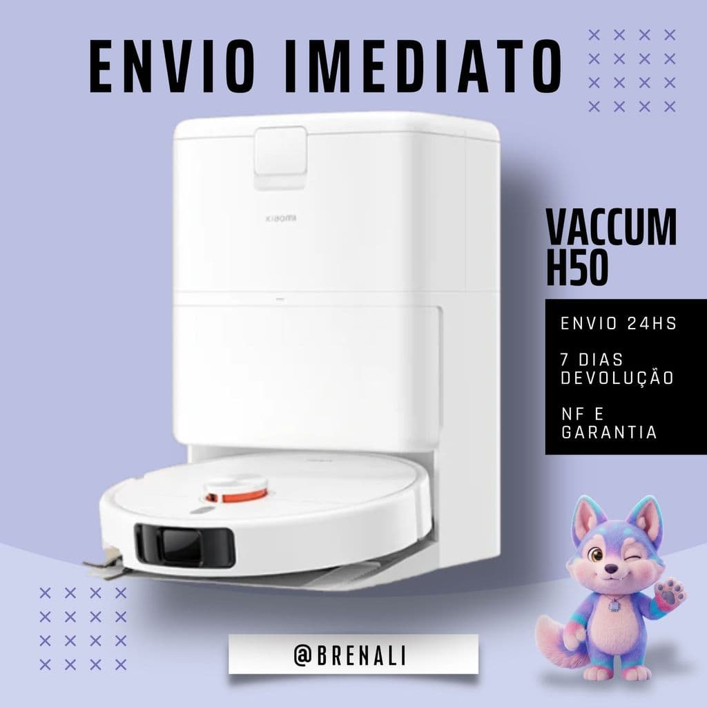 Aspirador Robô Xiaomi H50 10000Pa com Sensor LDS Premium