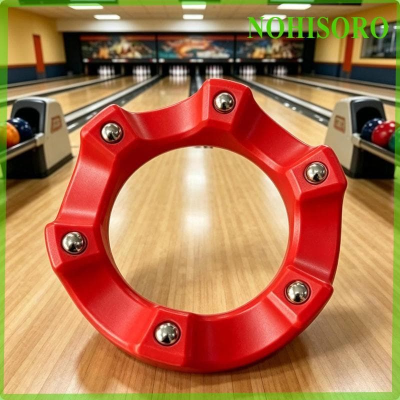 [Nohisoro] Suporte Para Bola De Boliche Com Borda Elevada ABS Base De Exibição De Metal Prateleira De Armazenamento De