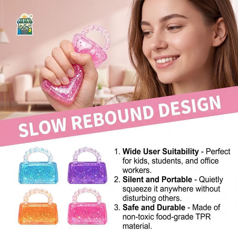 Aurora Maltose Slow Rebound Squeeze Toy Soft TPR Gold Glitter Stress Relief Fidget Para Viagens De Escritório Escolar