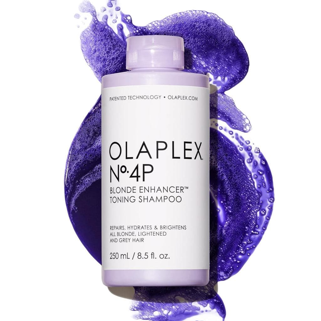 Olaplex Nº.4P Blonde Enhancer Shampoo Tonificante Roxo: Neutraliza o Tom Amarelado e Fortalece |   Repara Danos e Hidrat