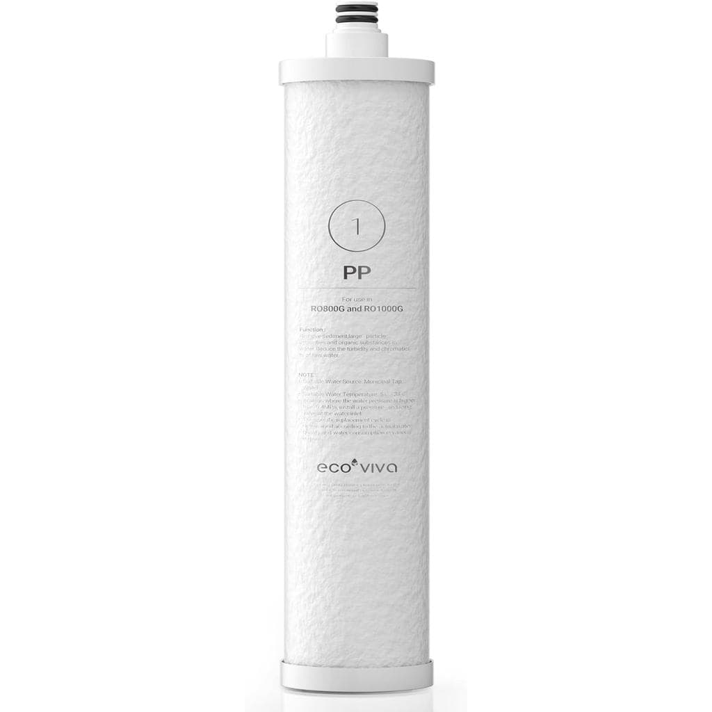 Filtro Ecoviva PP para Sistema de Filtragem de Água Sob a Pia RO800G/RO1000G