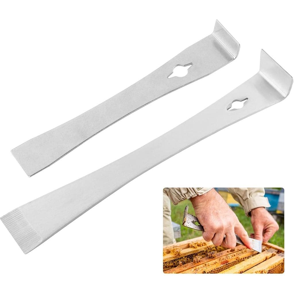 Conjunto de 2 Espátulas de Aço Inoxidável Kakalote, com Escala, Espátulas Planas de 7-1/4" e 9-1/4", Design Compacto, Fe