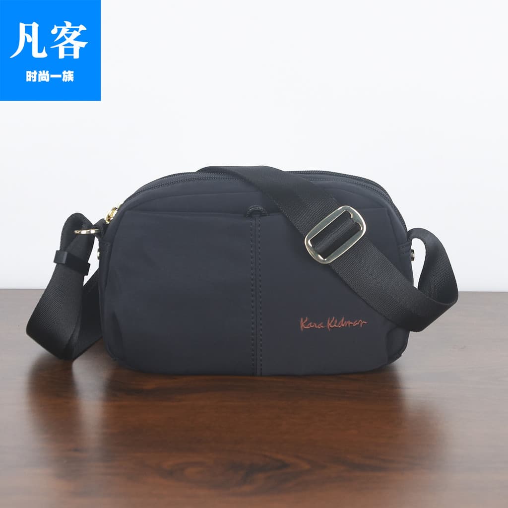 Moda novo estilo Hong Kong genuíno pequeno quadrado saco Casual leve Horizontal bolsa de lona bolsa de ombro masculina s