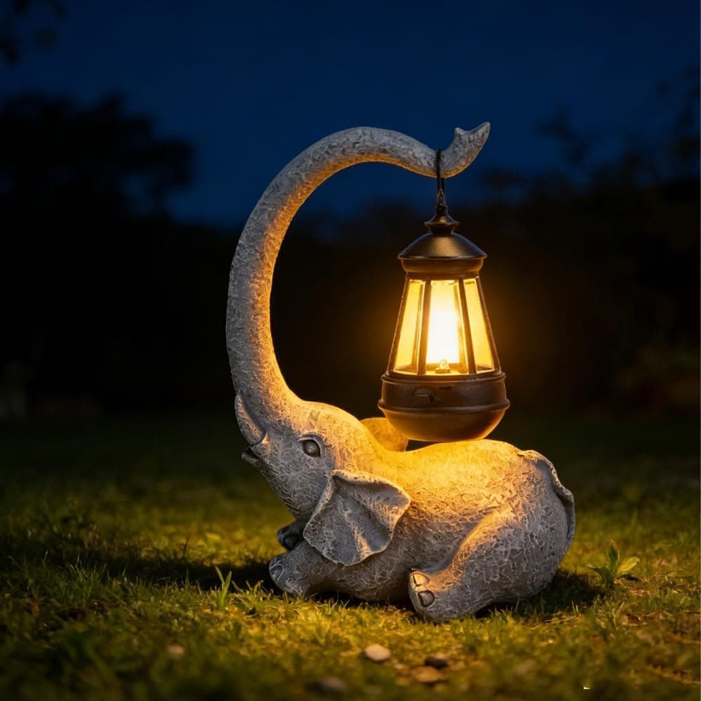 Estátua de Elefante para Decoração de Jardim com Apelo para Presente - Presentes Ideais para Mulheres, Mães ou Aniversár