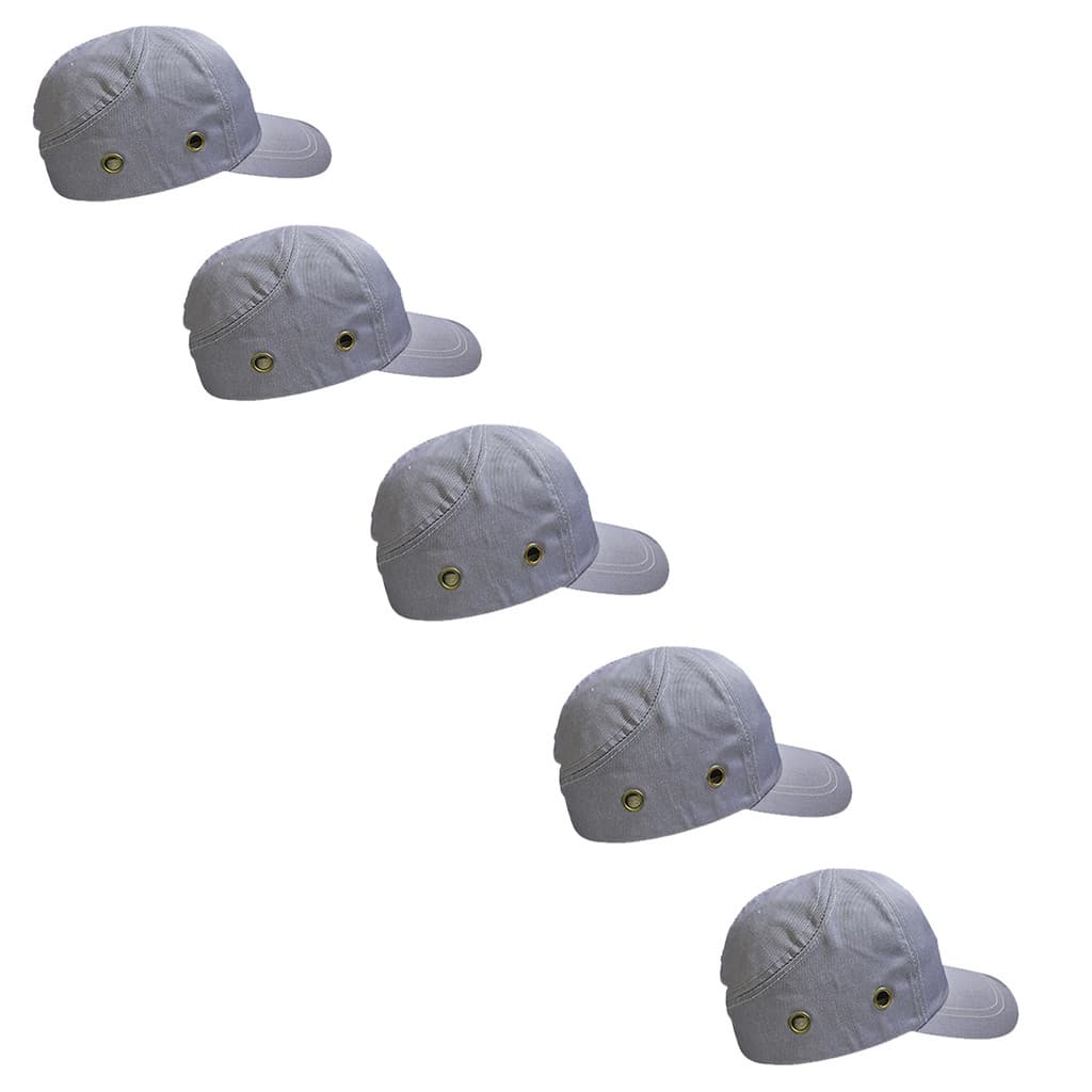 Bone com Capacete EPI Kit 5 Uni Obra Seguranca Casquete Construcao Trabalho Reparo Conserto Oficina Protecao Resistente