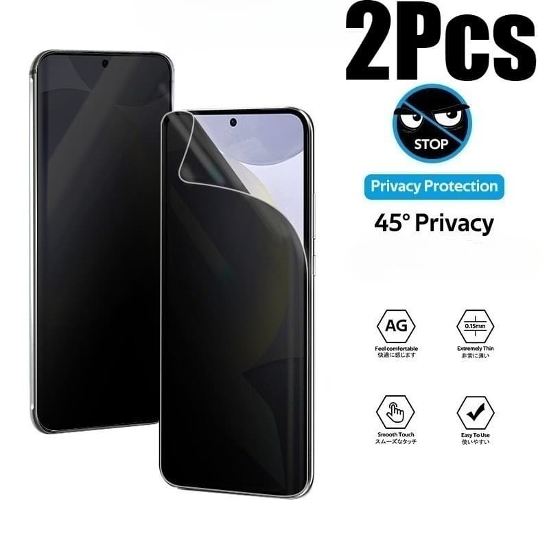2 Pçs Filme De Hidrogel Macio Fosco Para Black Shark 4 4S 5 Pro RS Anti Espião Privacidade E Protetor De Tela HD Luz Azu
