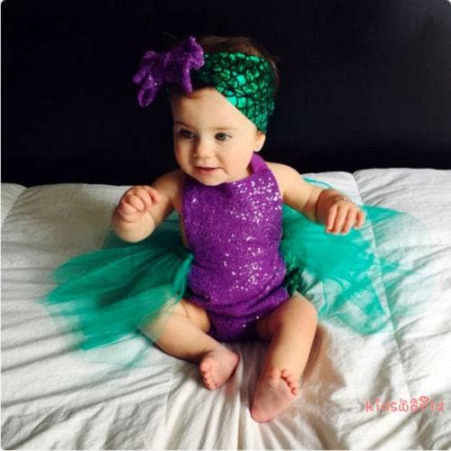 Conjunto de Roupas de Verão para Meninas: Macacão Sem Mangas com Amarração e Saia Tutu de Tule + Faixa de Cabelo, 2 Peça