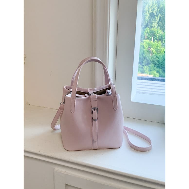 bolsa feminina Bolsa Bonito extravagante rosa balde saco feminino 2026 novo estilo versão coreana All-Match portátil sac