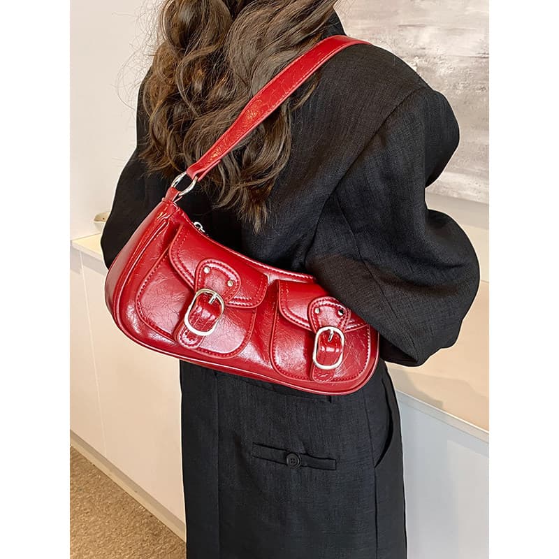 bolsa transversal feminino Bolsa Banquete de casamento francês saco vermelho feminino 2026 primavera verão Popular novo
