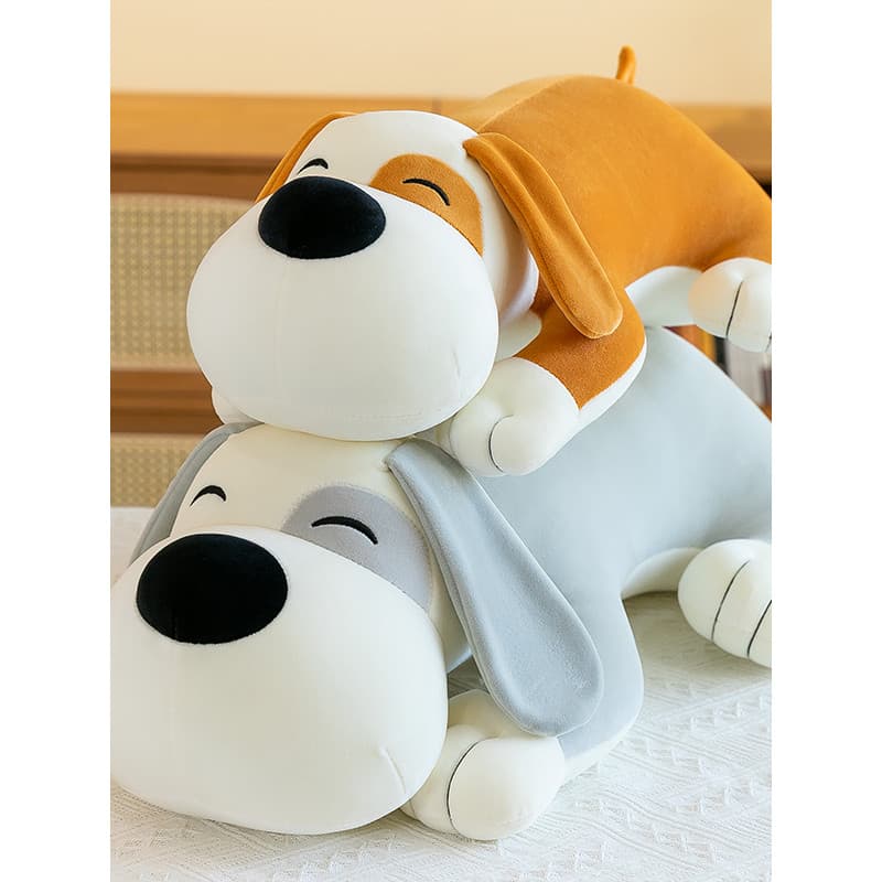 Super macio filhote de cachorro boneca brinquedo de pelúcia dormir travesseiro bonito crianças Ragdoll boneca presente m