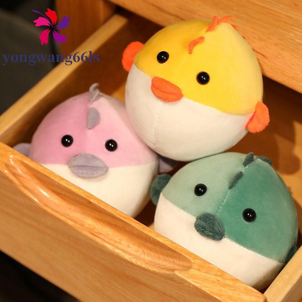 YONGWANG Baiacu Peixe Brinquedo De Pelúcia Boneca Engraçada Bonito Animal Macio De Descompressão