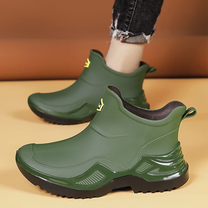 Botas de chuva masculinas primavera verão impermeável antiderrapante sola grossa resistente ao desgaste trabalho sapatos