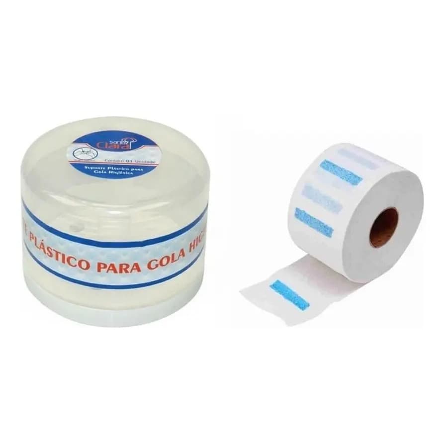 Kit Suporte Porta Gola Higiênica Wcbs Com Ventosa Azul + 100 Unidades