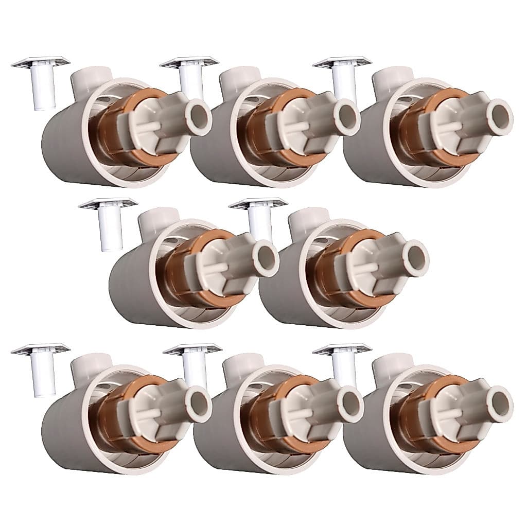 Canhão de Hidromassagem Bico Jato Sobrepor Em Abs Encaixe 50mm Para Piscina Alvenaria 8 Peças