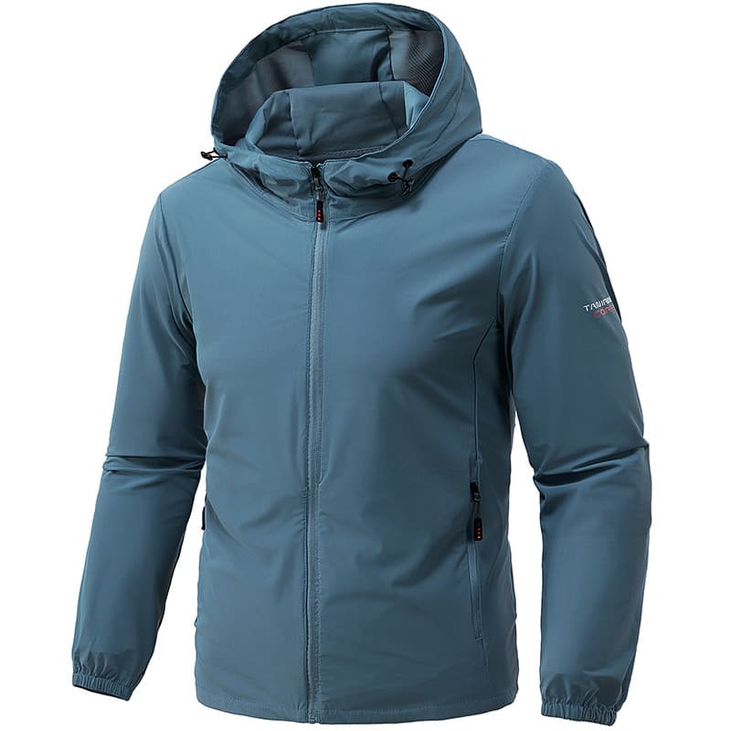 2026 novo estilo masculino verão protetor solar jaqueta de pesca ao ar livre estilo fino respirável Casual gelo seda Ant