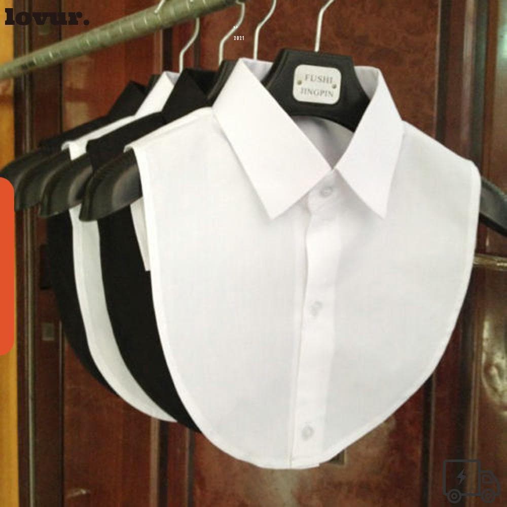 Blusa De Gola Falsa Feminina Acessórios De Roupas Da Moda Vintage Solid Blouse False Collar Shirt