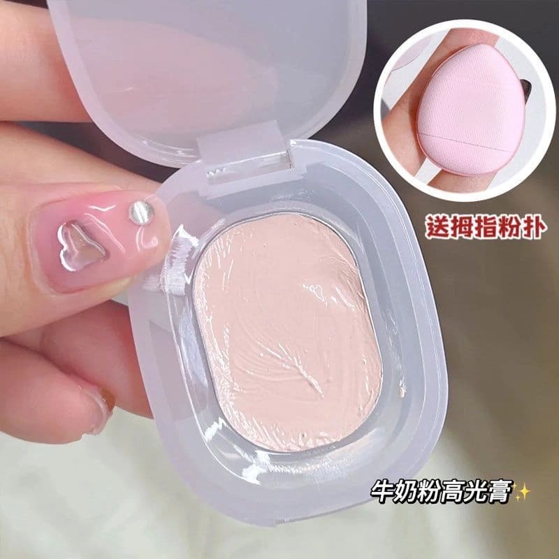 Pó de alto brilho creme leite em pó Nude maquiagem fosca capa rasgo sulco olheiras sombra iluminar rosto alto brilho r