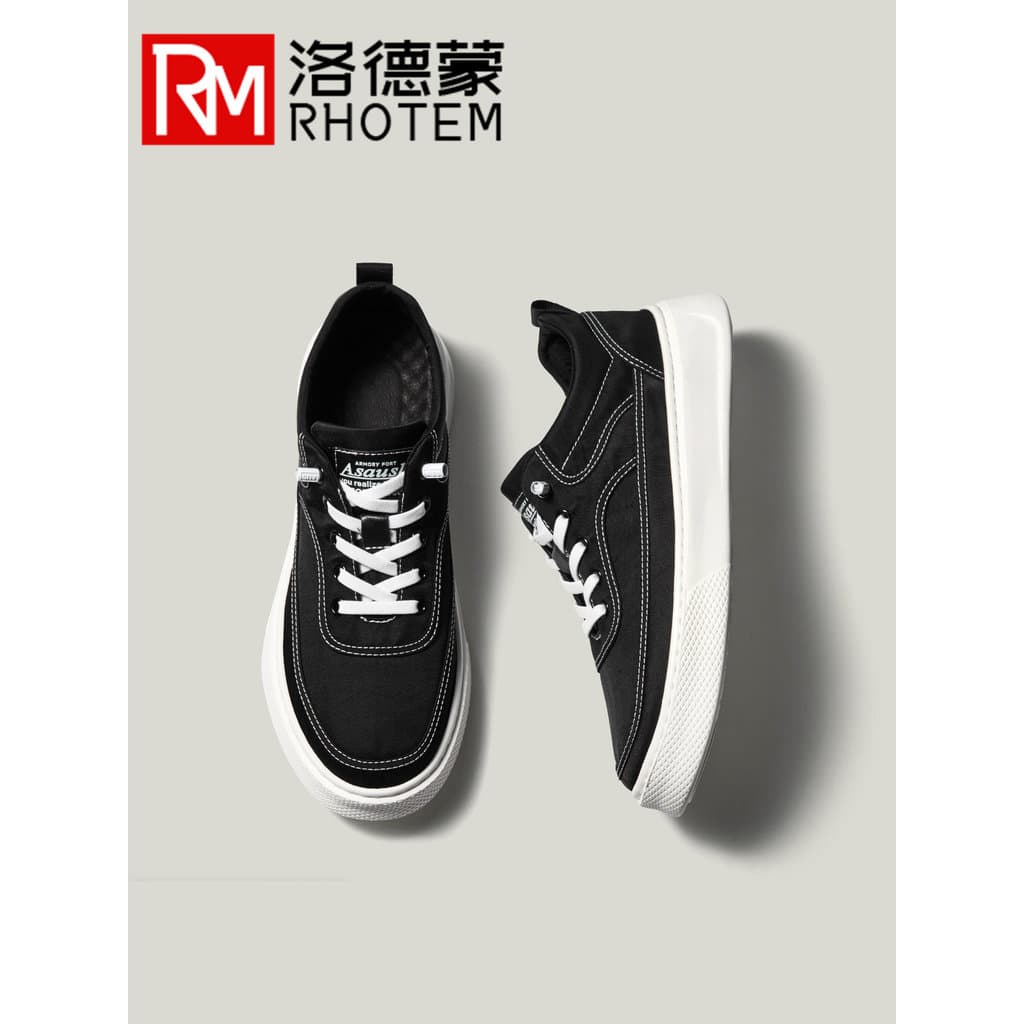 Nicho High-End sapatos masculinos primavera verão 2026 novo estilo sapatos de lona masculino deslizamento-On All-Match p