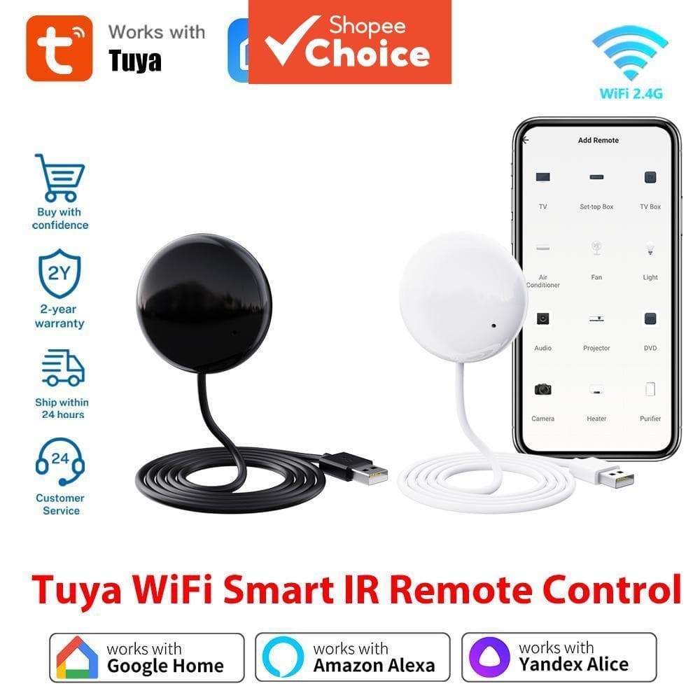 Tuya Smart WiFi Universal IR Controle Remoto Para TV Ar Condicionado Alexa Google Home Yandex