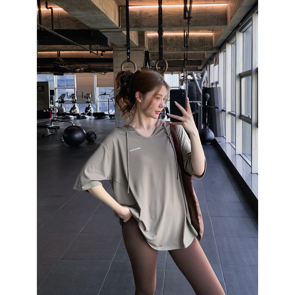 Solto mais magro olhar roupas de Fitness Plus Size gordura mm correndo Yoga topo de secagem rápida esportes camiseta fem