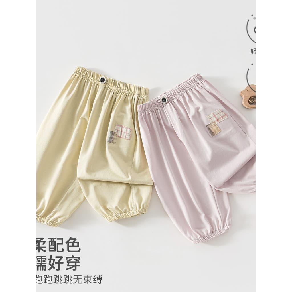 Crianças roupas de verão respirável estilo fino roupas do bebê macio ceroso suave calças do bebê da criança solta casa c
