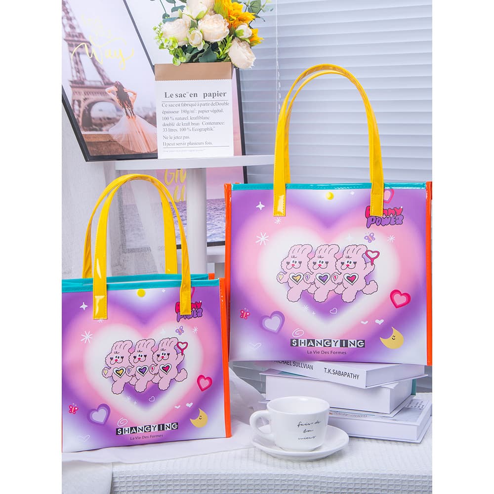 Shangying @ Love Launch Rabbit Bolsa de presente à prova d'água de grande capacidade portátil feminina portátil de um om
